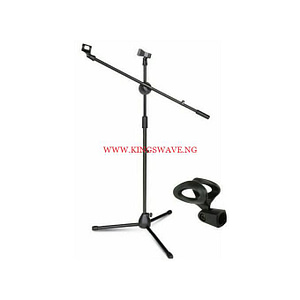 Adjustable Mic Stand With 2 Microphone Holder