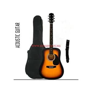 Acoustic Box Guitar With Bag And Strap - Sunburst-38"