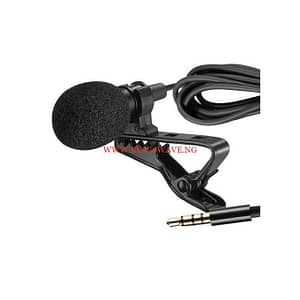 Mini Clip-on Lavalier Microphone Lapel Condenser Mic Recording Microphone