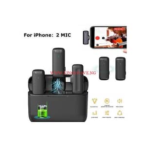 Wireless Lavalier Microphone, With Charging Case For IPhone And Android