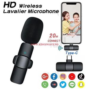 New Wireless Lavalier Microphone Portable Audio Video Recording Mini Mic.