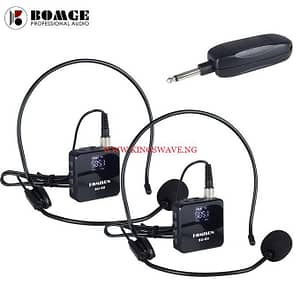Uhf Wireless Microphone Headband  Lapel Microphone Du
