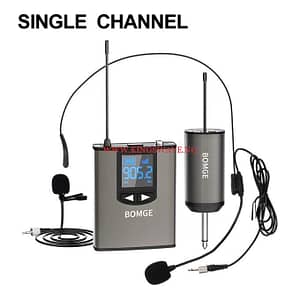 UHF Wireless Microphone Headband Lapel Dual Mic Fro Teching