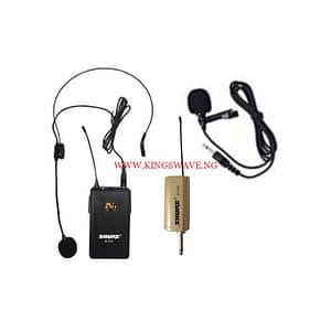 Shure UHF Rechargeable Wireless Lapel/Tie-Clip Microphone System With Head Mic