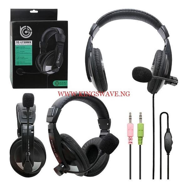 TUCCI Studio DJ Headphones Dynamic Professional Headsets For DJ Gaming Podcast - Image 3