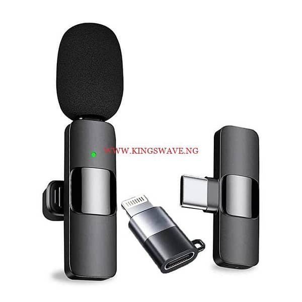For IPhone & Android + IOS Adapter Single Type-c Wireless Lapel Microphone For Content Creation