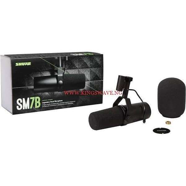 Professional Microphone Cardioid Studio Selectable Frequency Response Broadcast Podcast Mic Shure. SM7B Mic Live Vocal Recording
