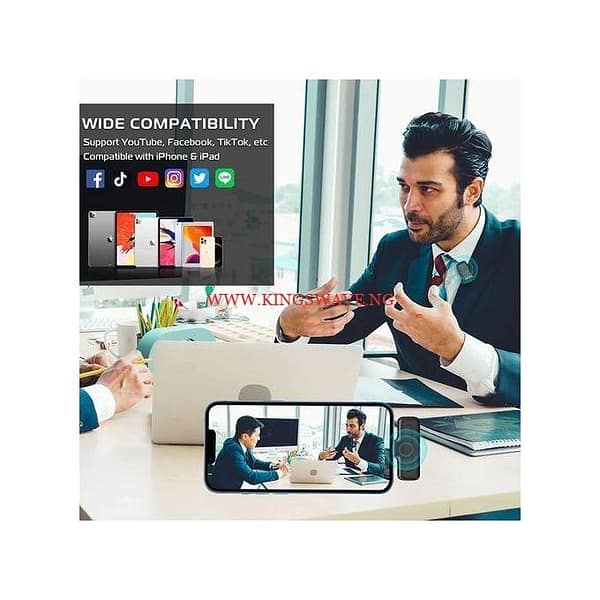 Wireless Lavalier Microphone, With Charging Case For IPhone And Android - Image 2