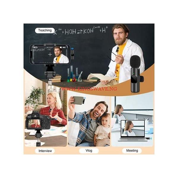 Type-c Wireless Lapel Microphone For IPhone & Android + IOS Adapter - Image 2