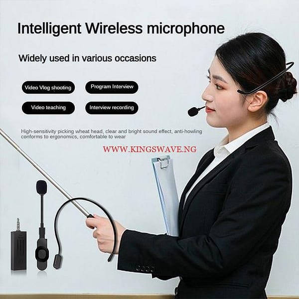 2 Microphones 3 In 1 Universal Receiver & Easy Automatic Connection Smart Noise Cancellation Full Compatibility 393ft Audio - Image 3