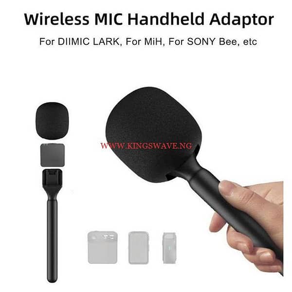 Wireless Microphone Holder Interview Mic Adapter Handheld Transmitter Shoe- For DJI Mic,Rode GO,Hollyland Lark - Image 3