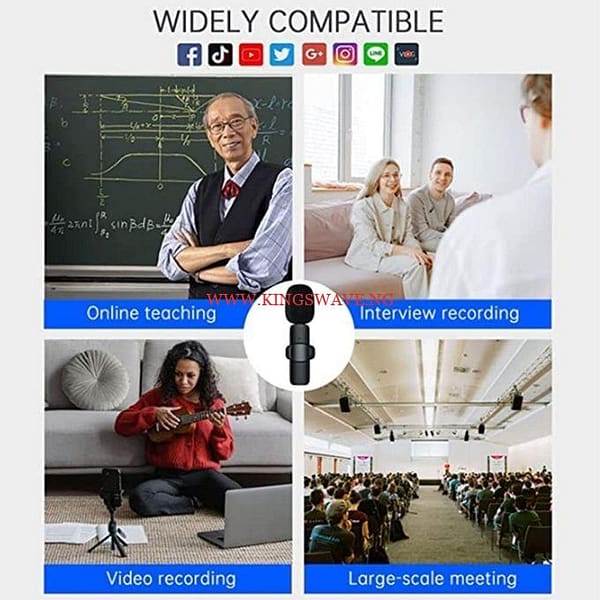 For IPhone & Android + IOS Adapter Single Type-c Wireless Lapel Microphone For Content Creation - Image 4