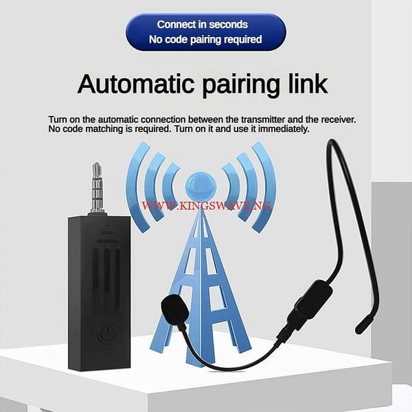 2 Microphones 3 In 1 Universal Receiver & Easy Automatic Connection Smart Noise Cancellation Full Compatibility 393ft Audio - Image 4