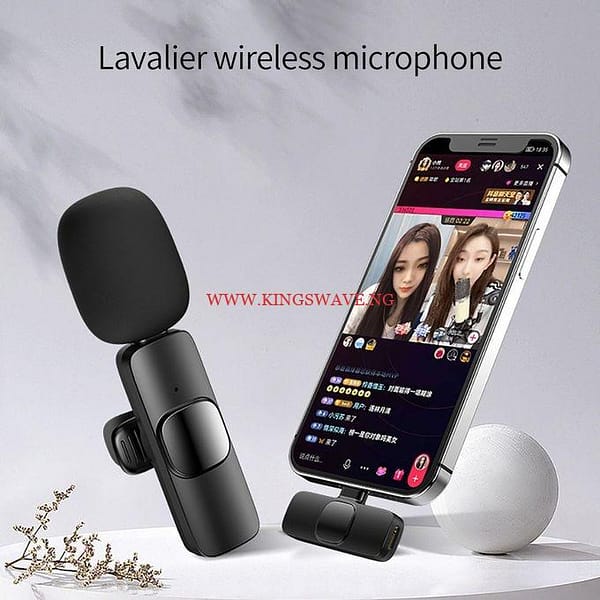 2 In 1 Wireless Lavalier Microphone Portable Audio Mic For IOS - Image 4