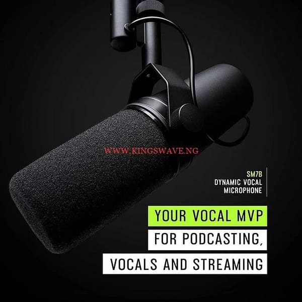 Professional Microphone Cardioid Studio Selectable Frequency Response Broadcast Podcast Mic Shure. SM7B Mic Live Vocal Recording - Image 4