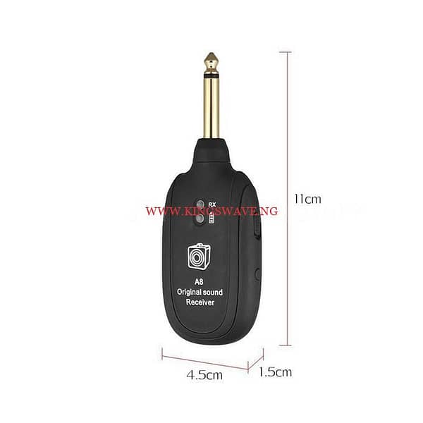 A8 UHF Wireless Guitar Transmitter Receiver Set 730mhz 50M - Image 4