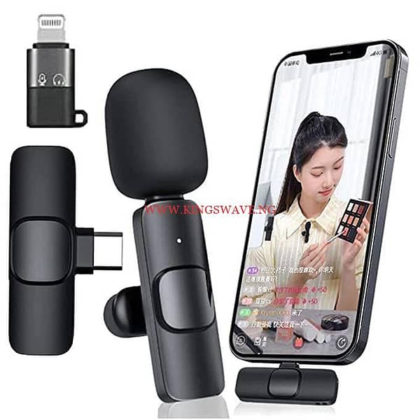 For IPhone & Android + IOS Adapter Single Type-c Wireless Lapel Microphone For Content Creation - Image 5