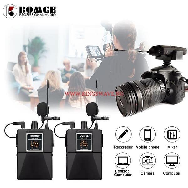 2 Transmitter Wireless Lavalier Lapel Microphone - Image 5
