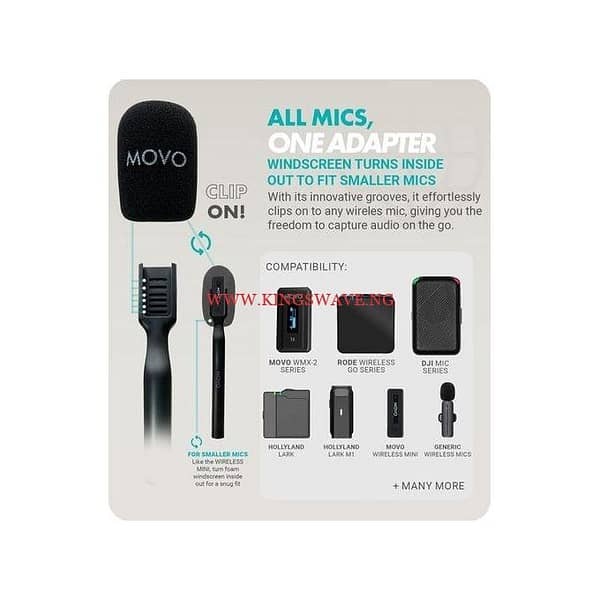 Wireless Interview Microphone Adapter-Compatible With DJI Mic,Rode GO,Hollyland Lark,More - Image 5