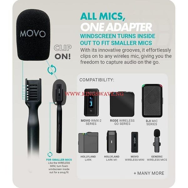 Wireless Interview Microphone Adapter-Compatible With DJI Mic,Rode GO,Hollyland Lark,More - Image 5