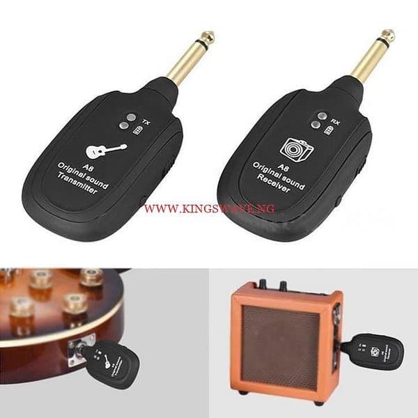 A8 UHF Wireless Guitar Transmitter Receiver Set 730mhz 50M - Image 5