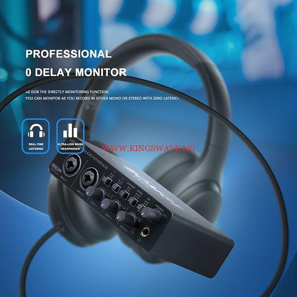 BOMGE U202 USB Audio Interface With Mic Preamplifier XLR/TSR/TS Ports,48V,32-Bit/192kHz Resolution For Computer - Image 6