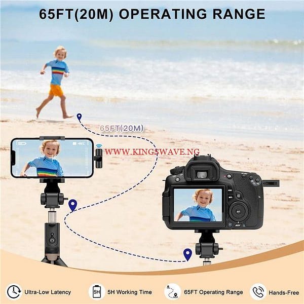3pcs New Wireless Lavalier Microphone Portable Audio Video Recording Mini Mic - Image 6