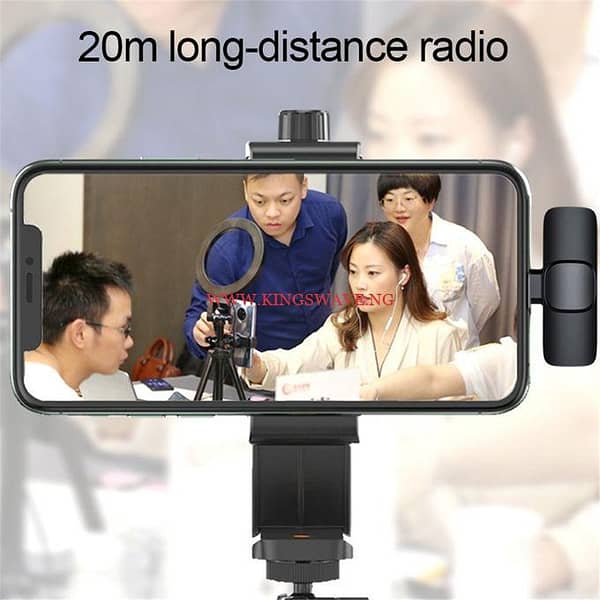 2 In 1 Wireless Lavalier Microphone Portable Audio Mic For IOS - Image 7