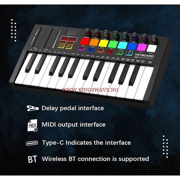 25 Key MIDI Keyboard Controller Electronic Audio Intelligent - Image 7