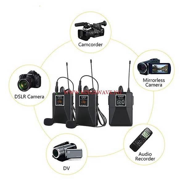 2 Transmitter Wireless Lavalier Lapel Microphone - Image 7