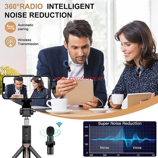 New Wireless Lavalier Microphone Portable Audio Video Recording Mini Mic. - Image 8